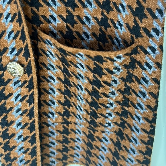 JOIE Houndstooth Cardigan Blazer Size Small - Picture 5 of 13